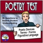 Poetry Terms Test 6Th Grade