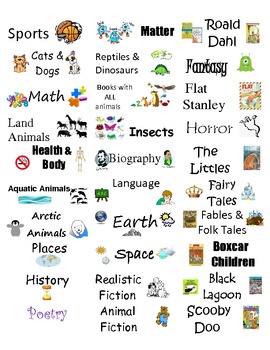 Printable Classroom Library Labels PDF