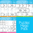Puzzles Mega Pack Clipart Set - Graphics From the Pond