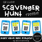 QR Code Scavenger Hunt: Base 10 Blocks FREEBIE