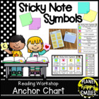 Reading Workshop Anchor Chart - "Sticky Note Symbols"