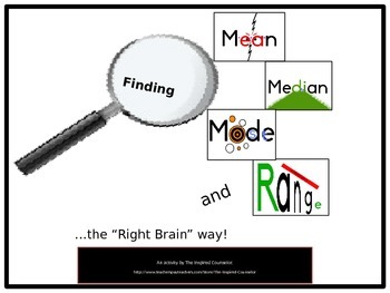 "Right-Brain" Mean, Median, Mode, and Range