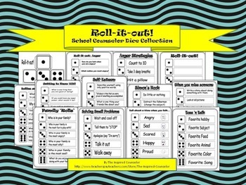 Roll-it-out! School Counselor Dice Collection