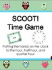 SCOOT!  Time Game - Putting the Hands on the Clock