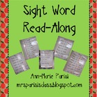 Sight Word Read Along pages