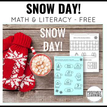 Snow Day! Activity Pages Mini-Freebie