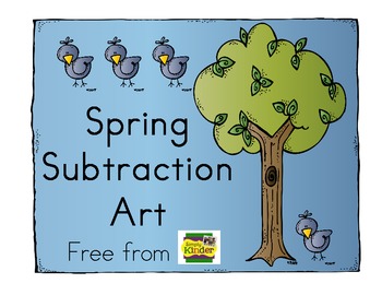 Spring Subtraction Art Freebie