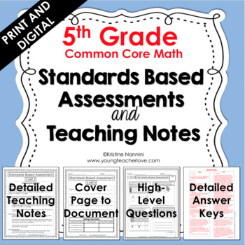 Standards Based Assessments: 5th Grade Math *ALL STANDARDS