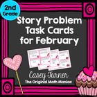 Story Problem Task Cards for February