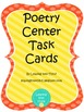 Task Cards for Poetry Centers
