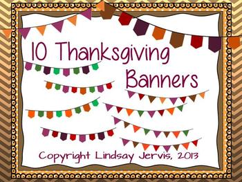 Thanksgiving Pennant Banner Clipart