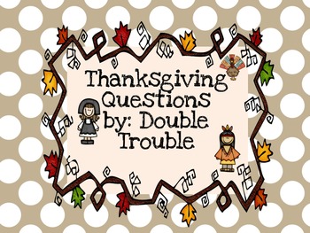 Thanksgiving Question Cards- Instacards