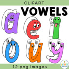 Vowel Letters Clipart