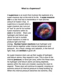 What is a Supernova?  Common Core Reading and Writing Activity