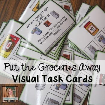 Where does the food go? Task Cards (Special Ed & Autism)