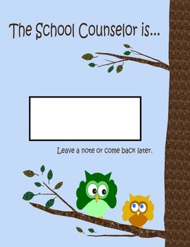 Owl Sign: Where is the counselor?