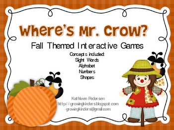 Where's Mr Crow? Interactive Fall Games