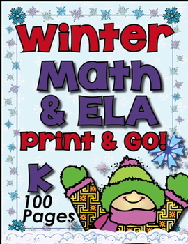 Winter Math ~ ELA Printables! 100 Pages - Winter Themed Pr