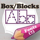 Word Shape Box/Block Fonts (Download Only)