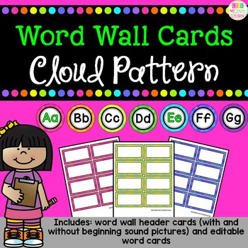 http://www.teacherspayteachers.com/Product/Word-Wall-Header-and-Editable-Word-Cards-Crayon-Scribbles-Pattern-1299304