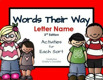 Words Their Way - Letter Name Alphabetic Spellers - A Work