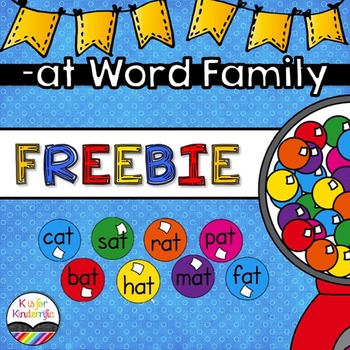 Write the Room FREEBIE  (-at word family)
