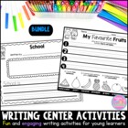 Writing Station Activities for Young Learners Bundle