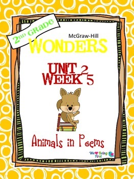 2nd Grade Wonders Reading ~ Unit 2 Week 5 ~ Animals in Poems