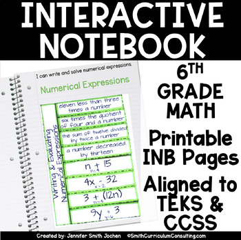 Sixth Grade Interactive Notebook Bundle- All Standards