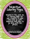 Adjective Coloring Pages