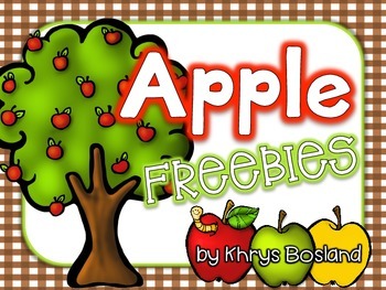 Apple Unit FREEBIES {Interactive and Engaging Activities} {CCSS}
