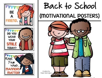 Back to School {Motivational Posters} Freebie for Classroom Decor