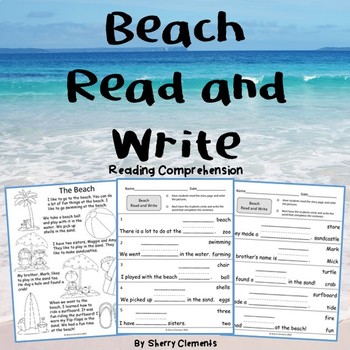 Beach Read and Write (reading comprehension)