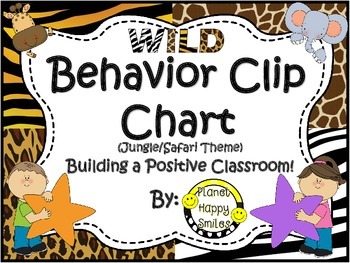 Behavior Management Clip Chart ~ Jungle/Safari Theme
