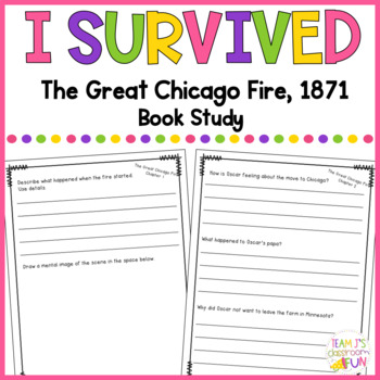 Book Study for I Survived - The Great Chicago Fire, 1871
