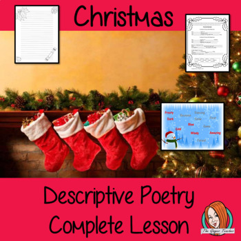 Christmas Descriptive Poems Complete Poetry Lesson for English
