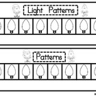 Christmas Light Pattern Freebie /Part of my FUN Math Stati