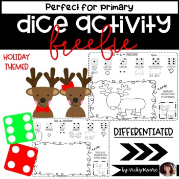 Christmas Roll - A - Dice Games { FREEBIE }