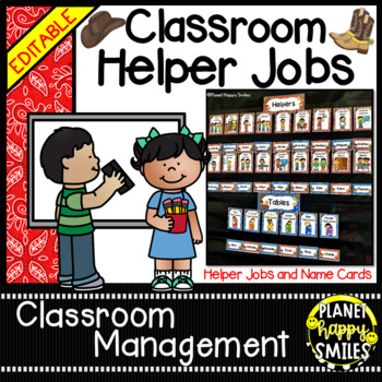 Classroom Helper Jobs ~ Western/Cowboy Theme
