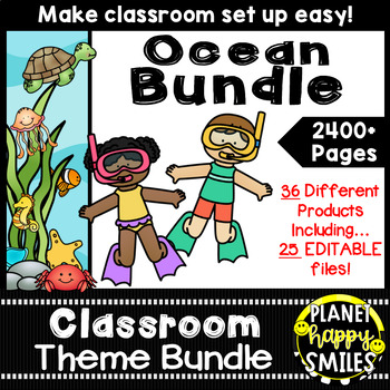 Classroom Theme Bundle ~ "Under the Sea" Ocean Theme