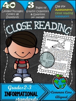 Close Reading Passages 2nd/3rd Grade (Informational Texts)