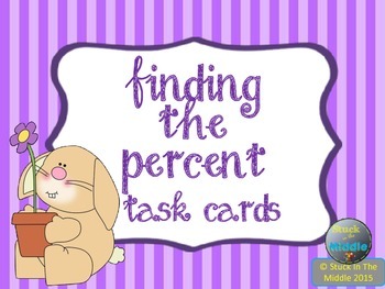 Finding Percentages Task Card
