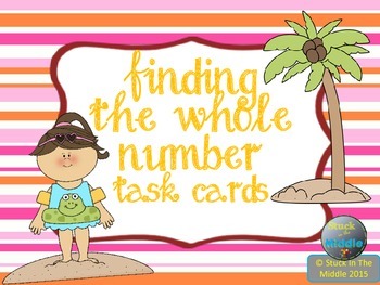 Finding The Whole Number Percentage Task Cards