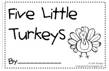 Five Little Turkeys Emergent Reader