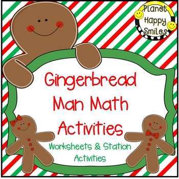 Math Stations ~ Gingerbread Man
