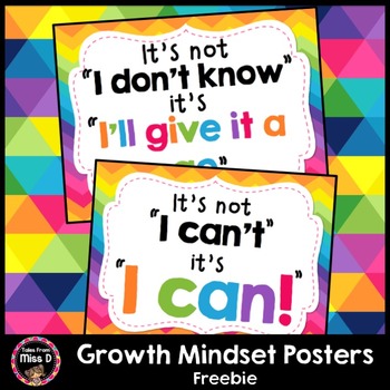 Growth Mindset Posters {FREEBIE!}