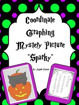 Halloween Coordinate Graphing Mystery Picture "Sparky"