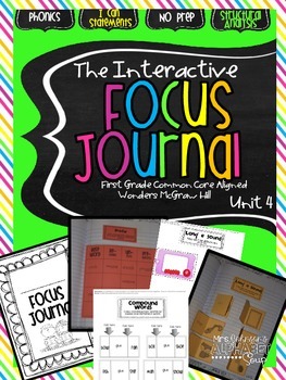 Interactive Focus Journal Unit 4 {Wonders Reading Program}