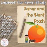 James and the Giant Peach Lapbook for Novel Study