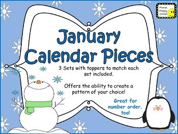 Calendar: January Winter ~ Number Order 1-31